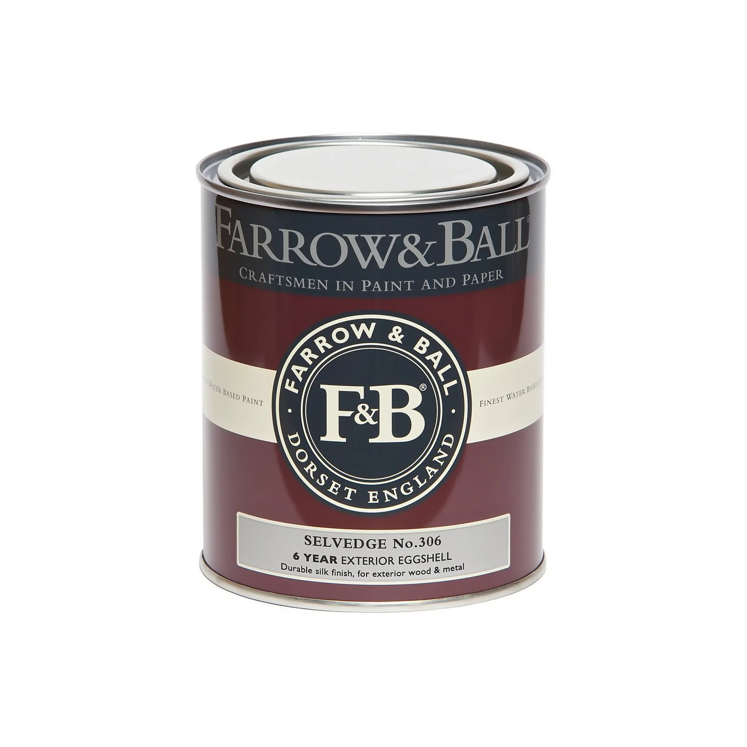Farrow & Ball Exterior Eggshell Paint No.306 Selvedge - 750ml 3 Farrow & Ball Exterior Eggshell Paint No.306 Selvedge - 750ml - Image 3