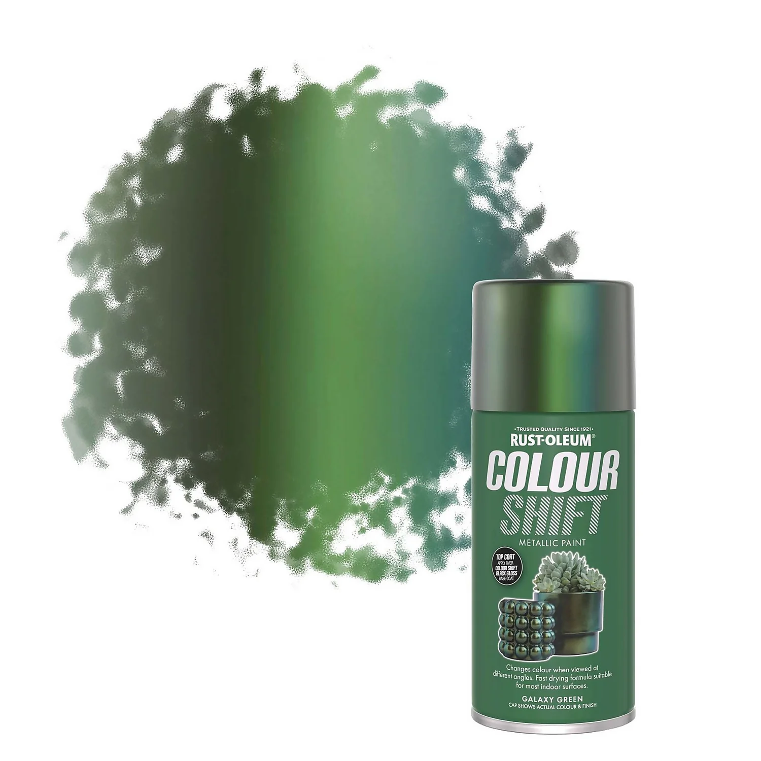 Rust-Oleum Colour Shift Spray Paint Galaxy Green - 150ml 1 Rust-Oleum Colour Shift Spray Paint Galaxy Green - 150ml