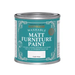 Rust-Oleum Matt Furniture Paint Chalk White - 125ml -Perfect Paints Shop 14606478 1475053511009070