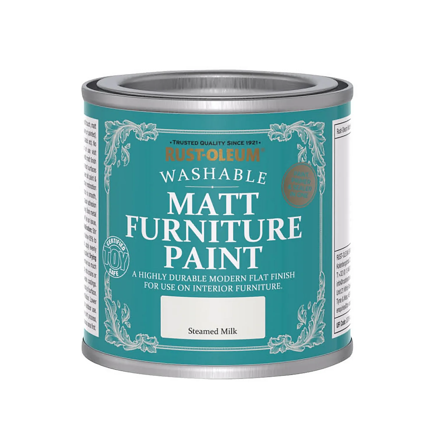 Rust-Oleum Matt Furniture Paint Steamed Milk - 125ml 3 Rust-Oleum Matt Furniture Paint Steamed Milk - 125ml - Image 3