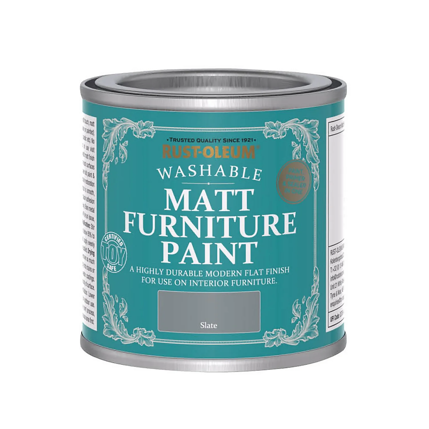 Rust-Oleum Matt Furniture Paint Slate - 125ml 3 Rust-Oleum Matt Furniture Paint Slate - 125ml - Image 3